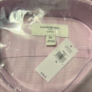 Banana Republic Men’s Slim Fit Dress Shirt - Light Pink